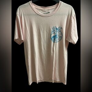 "Welcome to Paradise" Graphic Tee in Washed Pink, Size small